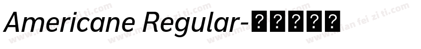 Americane Regular字体转换